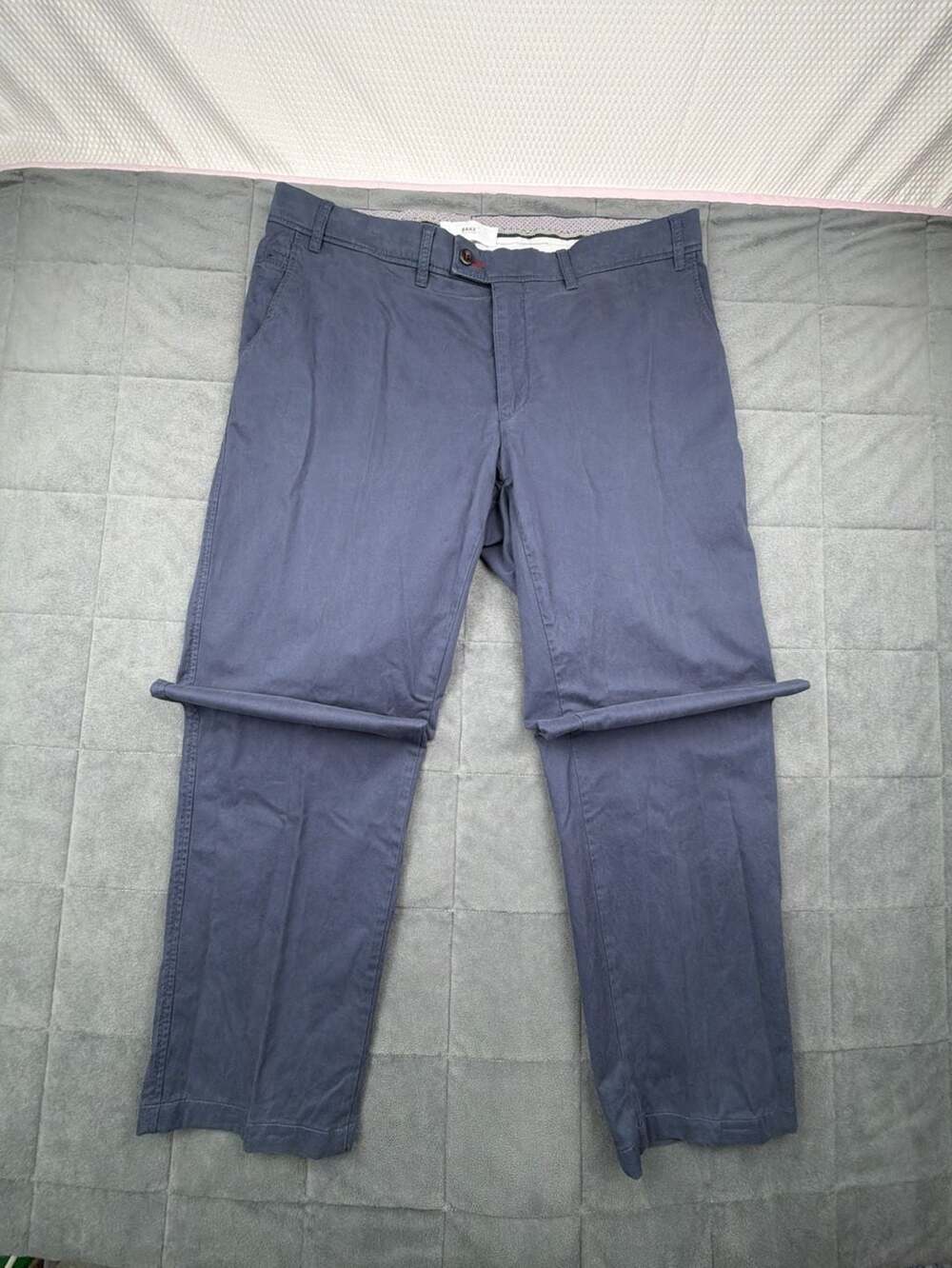 Brax Style EVANS Blue Chino Pants Size 40x34 (fits37x31)